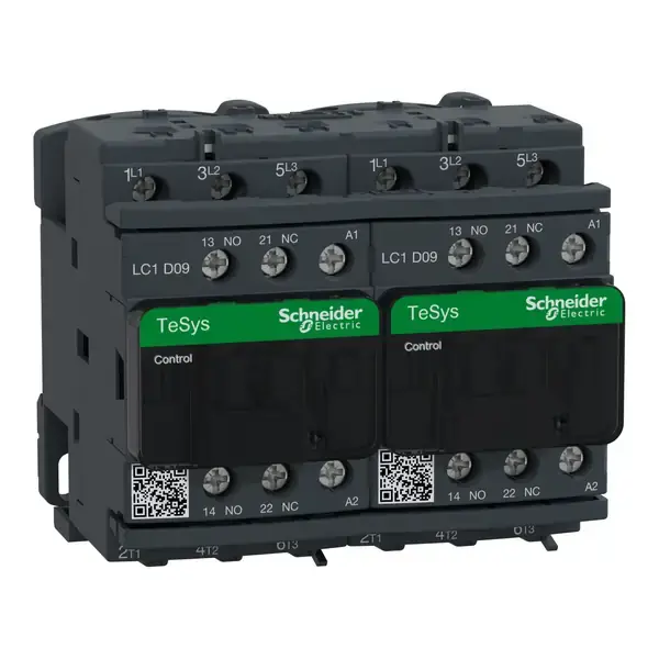 Schneider Electric - LC2D09E7 - REV MAGNETIC CONTACTR 9A 440V AC3 TP 48V - 1