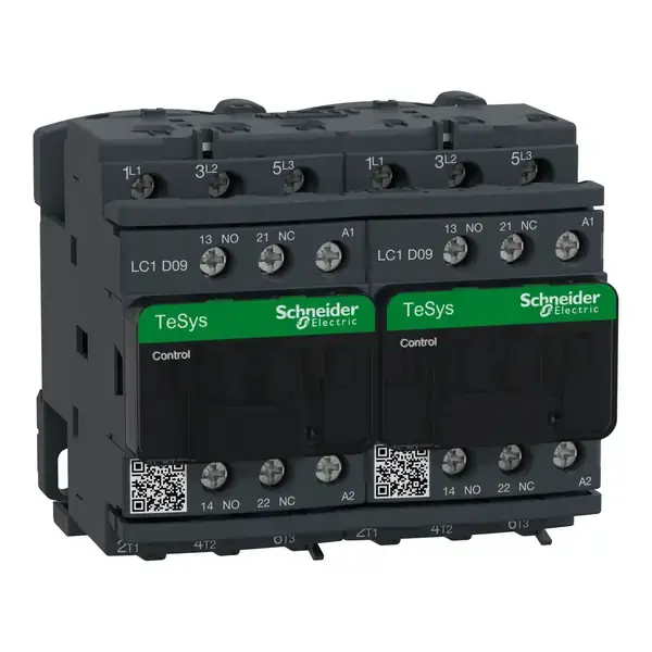 Schneider Electric - LC2D09P7 - REV MAGNETIC CONTACTR 9A 440V AC3 TP230V - 1