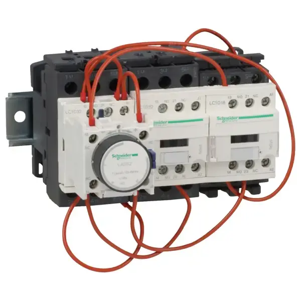 Schneider Electric - LC3D32AB7 - TeSys star-delta starter 25kW 24V AC coi - 1