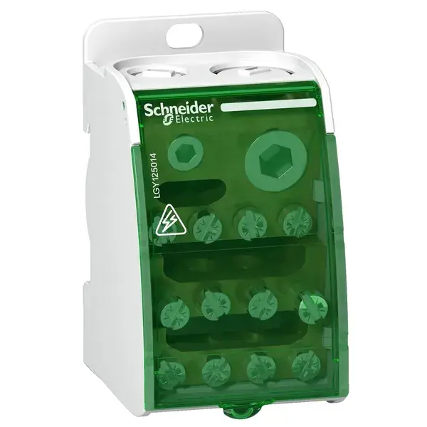 Schneider Electric - LGY125014 - SCREW DISTRIBUTION BLOCK 1P 250A 14HOLES - 1
