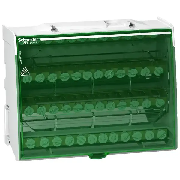Schneider Electric - LGY412548 - SCREW DISTRIBUTION BLOCK 4P 125A 48HOLES - 1
