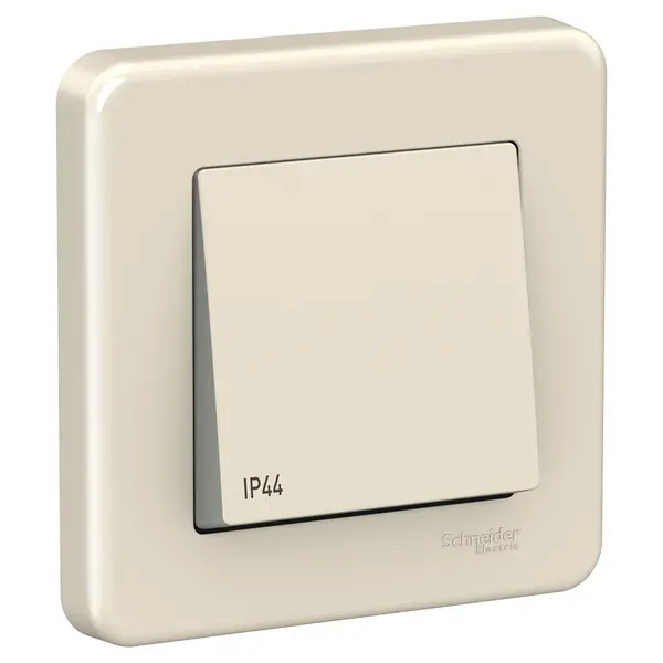 Schneider Electric - LNA0400423 - Leona 2 way switch IP44 cream - 1