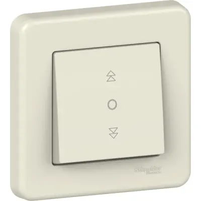 Schneider Electric - LNA1300523 - Leona Roller Blind Switch Cream - 1