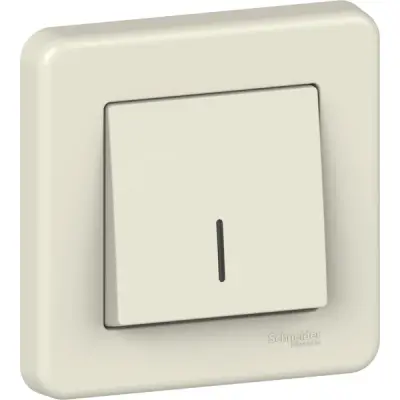 Schneider Electric - LNA1600323 - Leona Push-button w/ Locator Lamp Cream - 1