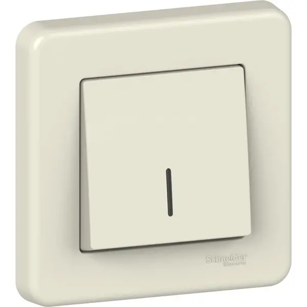 Schneider Electric - LNA1600323 - Leona Push-button w/ Locator Lamp Cream - 1