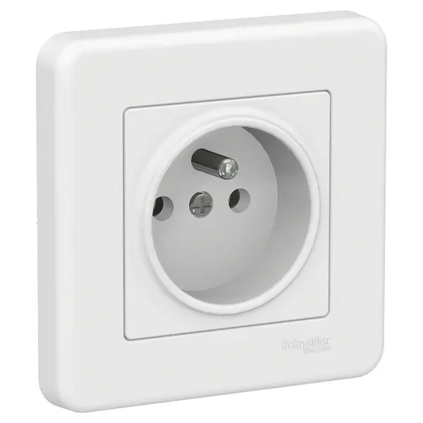 Schneider Electric - LNA2800121 - Leona Pin-earth Socket Outlet White - 1