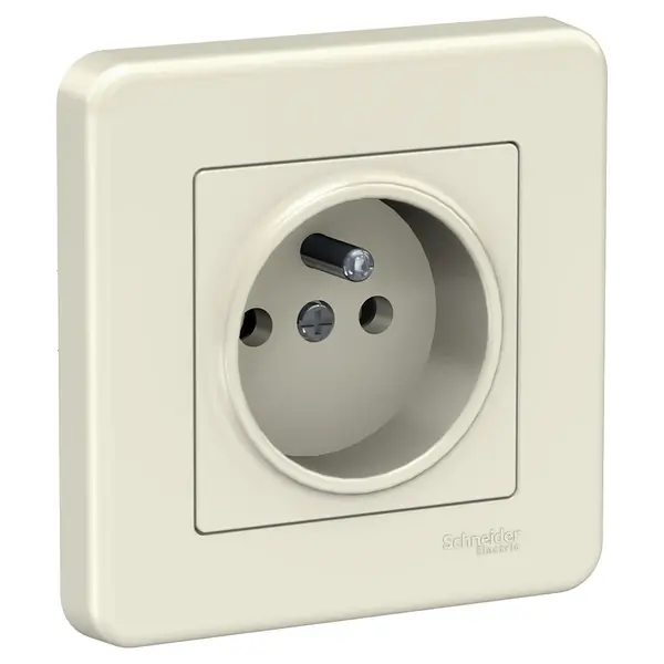 Schneider Electric - LNA2800123 - Leona Pin-earth Socket Outlet Cream - 1