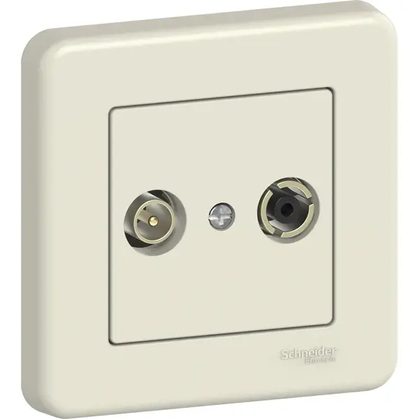 Schneider Electric - LNA3300123 - Leona TV/R Skt Intermdt 7dB Socket Cream - 1