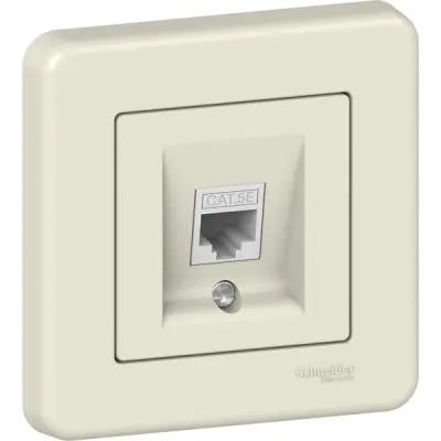 Schneider Electric - LNA4300123 - Leona RJ45 Data Socket Cat5e UTP Cream - 1