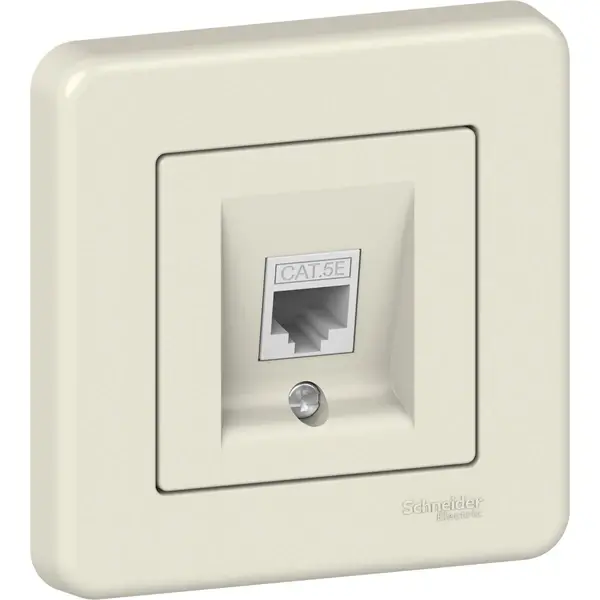 Schneider Electric - LNA4300123 - Leona RJ45 Data Socket Cat5e UTP Cream - 1