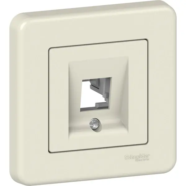Schneider Electric - LNA4301123 - Leona Data Socket Cover Cream - 1