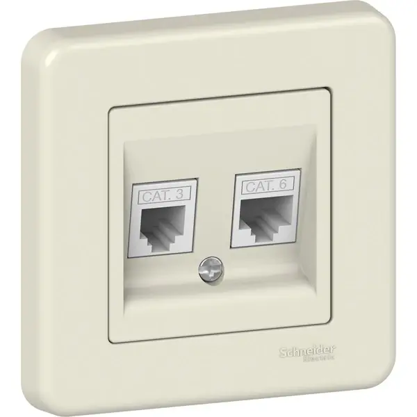 Schneider Electric - LNA4900123 - Leona RJ45 Cat5e + RJ11 4 Cntct Data Crm - 1
