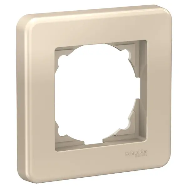 Schneider Electric - LNA5800124 - Leona 1-gang Frame Metallic Beige - 1