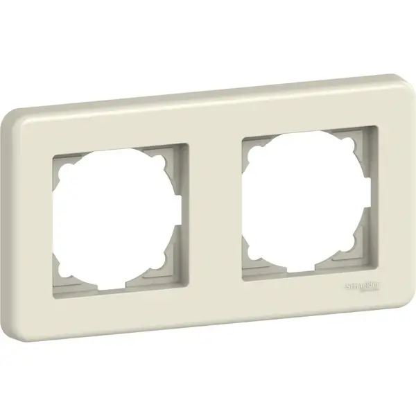 Schneider Electric - LNA5800223 - Leona 2-gang Horizontal Frame Cream - 1