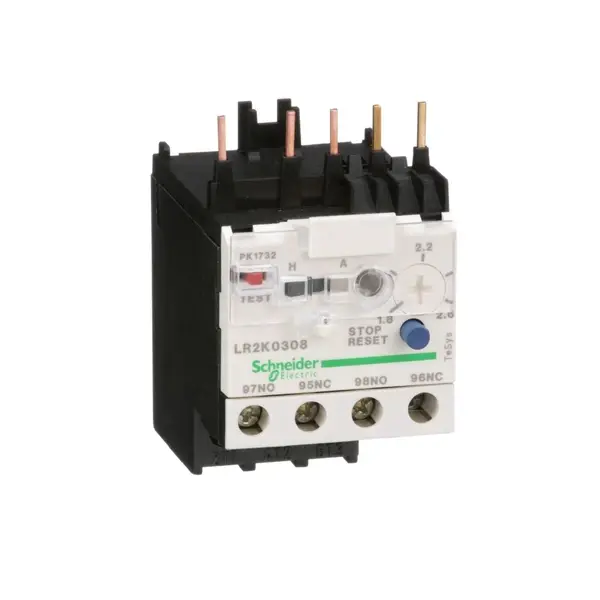 Schneider Electric - LR2K0308 - TeSys K overload relay 1.8-2.6 class 10 - 1