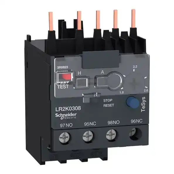 Schneider Electric - LR2K0308 - TeSys K overload relay 1.8-2.6 class 10 - 1