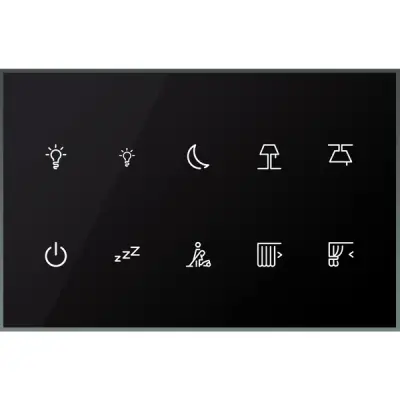Schneider Electric - LSSMBU10NP - Glass Touch Panel,Modbus,10 buttons - 1