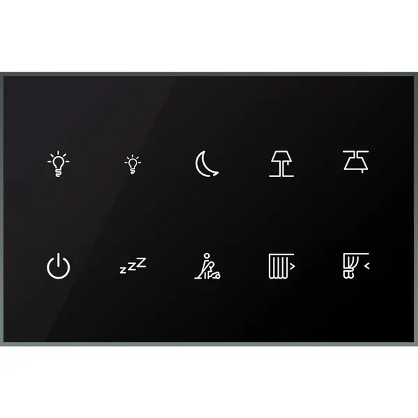 Schneider Electric - LSSMBU10NP - Glass Touch Panel,Modbus,10 buttons - 1