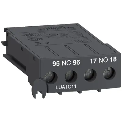 Schneider Electric - LUA1C11 - TeSys U Aux contact block 1NO+1NC - 1