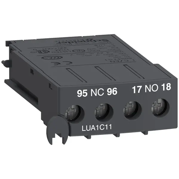 Schneider Electric - LUA1C11 - TeSys U Aux contact block 1NO+1NC - 1