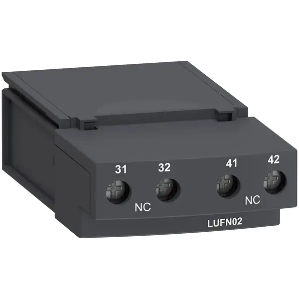 Schneider Electric - LUFN02 - TeSys U Aux contact module 2NC - 1