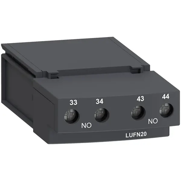 Schneider Electric - LUFN20 - TeSys U Aux contact module 2NO - 1