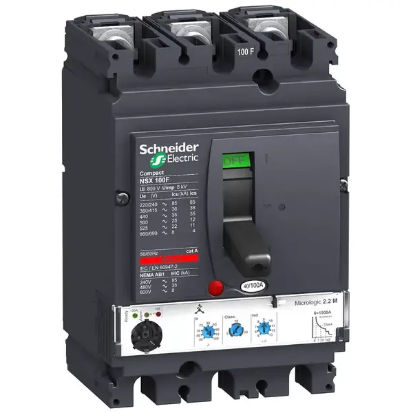 Schneider Electric - LV429770 - circuit breaker Compact NSX100F - Microl - 1
