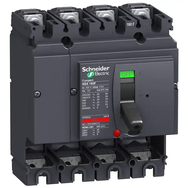 Schneider Electric - LV430408 - 4P NSX160F WITHOUT TRIP UNIT COMPACT CI - 1