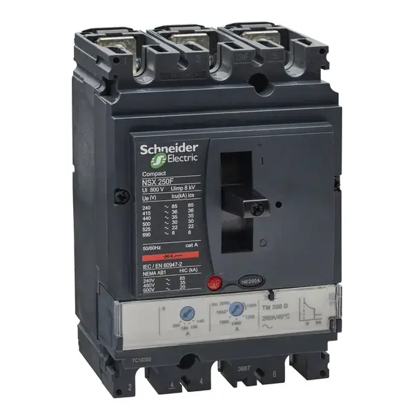 Schneider Electric - LV431631 - NSX250F TM200D 3P3T - 1