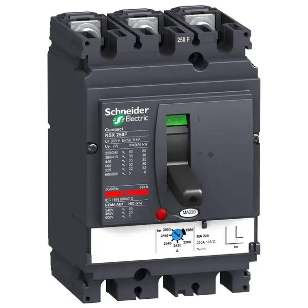 Schneider Electric - LV431748 - circuit breaker Compact NSX250F - MA - 2 - 1