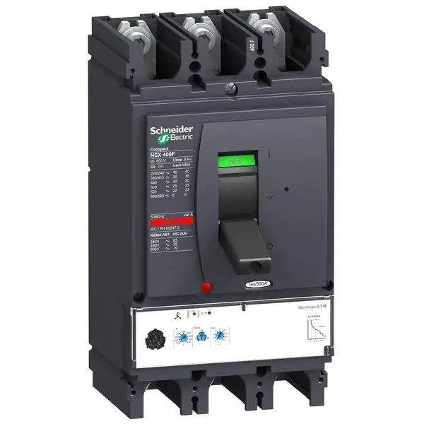 Schneider Electric - LV432776 - circuit breaker Compact NSX400N - Microl - 1
