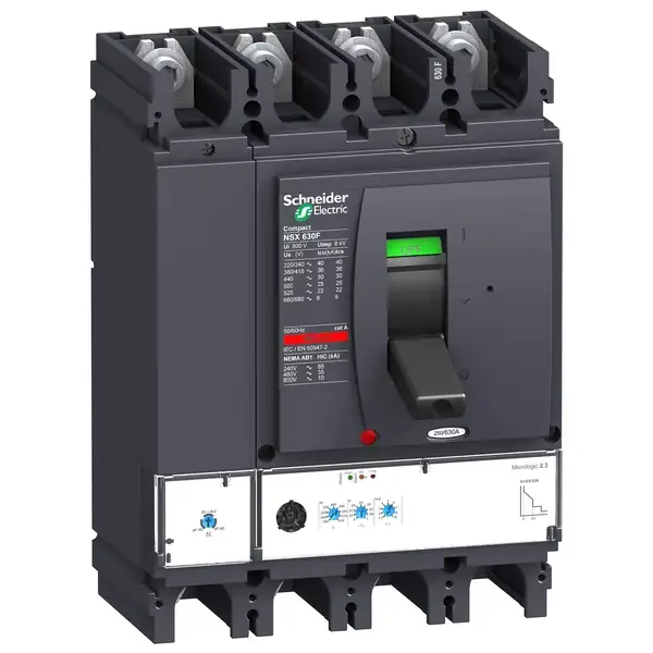 Schneider Electric - LV432894 - 4P4T MICROLOGIC 2.3 630A NSX630N - 1