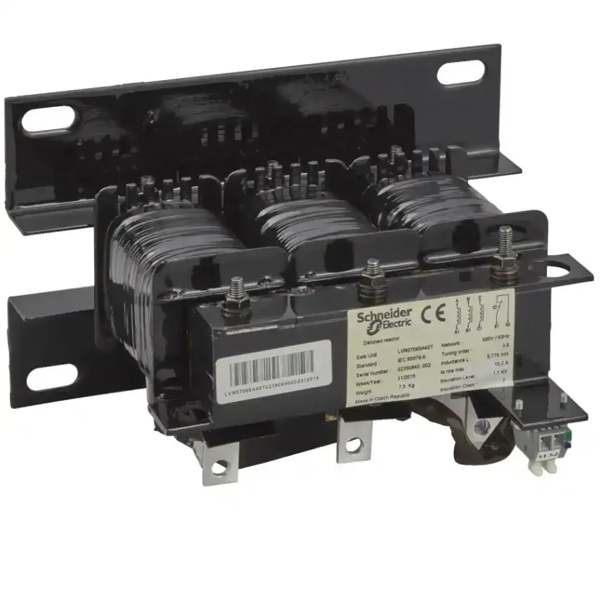 Schneider Electric - LVR07065A40T - DETUNED REACTOR 400V 50HZ 6,5KVAR 190HZ - 1