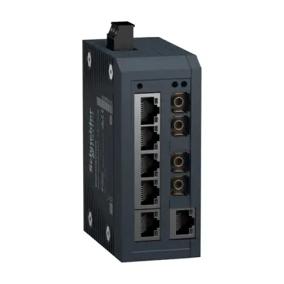 Schneider Electric - MCSESU083F2CU0 - Modicon Unmanaged Switch - 6TX/2FX-MM - 1