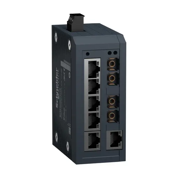 Schneider Electric - MCSESU083F2CU0 - Modicon Unmanaged Switch - 6TX/2FX-MM - 1