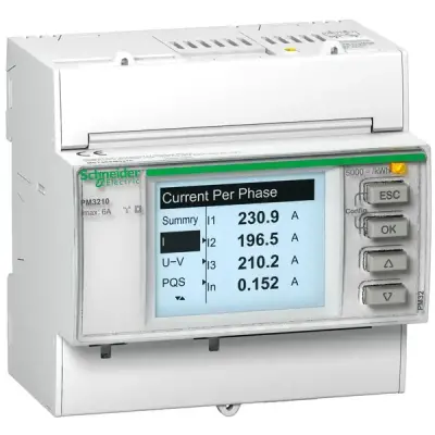 Schneider Electric - METSEPM3210 - DIN RAIL POWER METER PULSE - 1