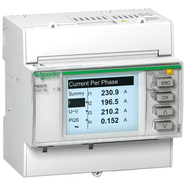 Schneider Electric - METSEPM3210 - DIN RAIL POWER METER PULSE - 1