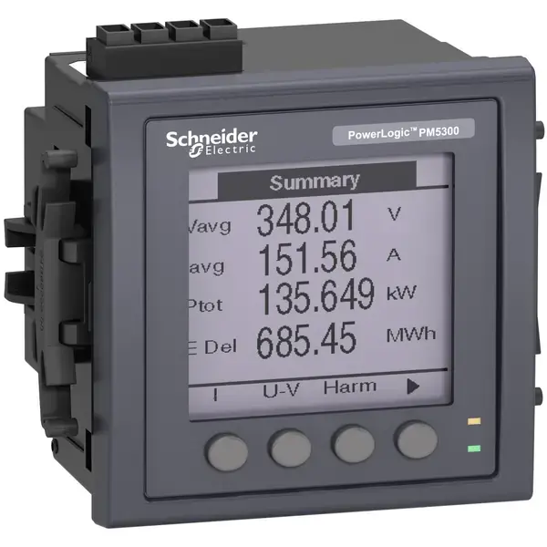 Schneider Electric - METSEPM5320R - PM5320 Power Meter w/ RJ45 LVCT - 1