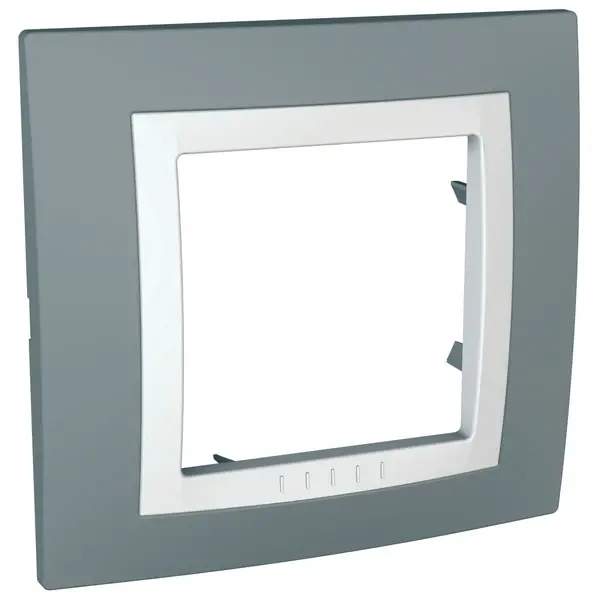 Schneider Electric - MGU2.002.858 - 1gang c. frame technical grey-white - 1