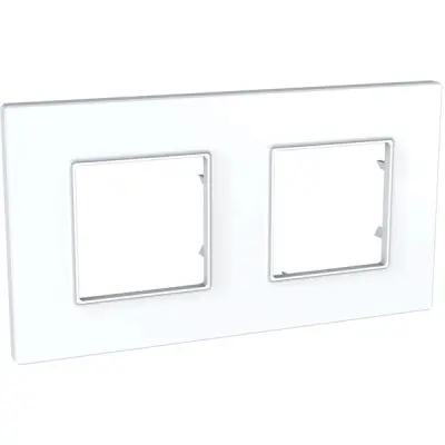 Schneider Electric - MGU2.704.18 - Unica Quadro 2g Frame White - 1