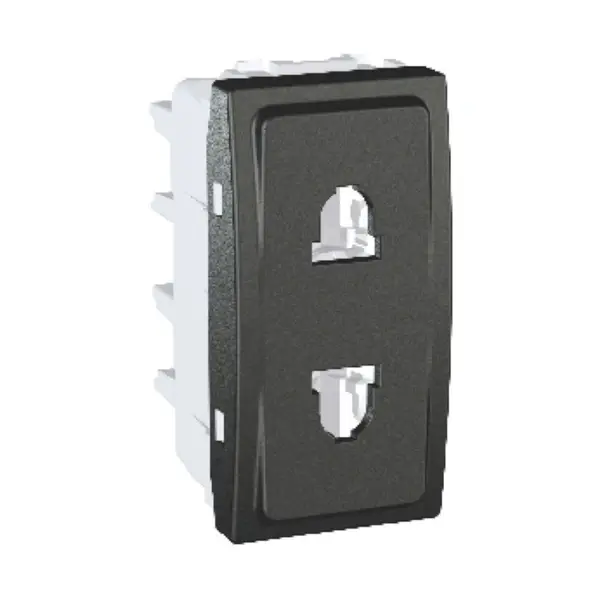 Schneider Electric - MGU3.021.12 - Unica EU/US Socket-out. 1m Graphite - 1