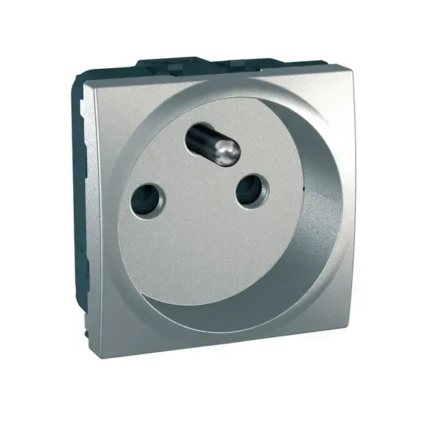 Schneider Electric - MGU3.039.30 - Unica Pin-E. S.O. w/ Shut. 2m Alum - 1