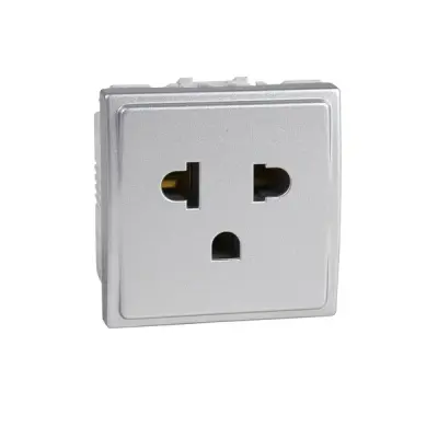 Schneider Electric - MGU3.041.30 - Unica EU/US Socket-out. 2m Alum - 1