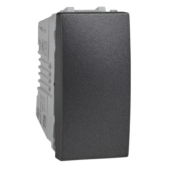 Schneider Electric - MGU3.101.12 - Unica One-way Switch 1m Graphite - 1