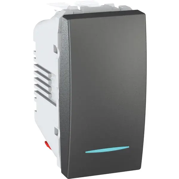 Schneider Electric - MGU3.103.12N - Unica Two-way Sw. w/Loc.Light 1m Grpht - 1
