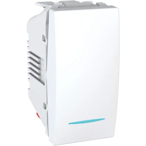 Schneider Electric - MGU3.103.18N - Unica Two-way Sw. w/Loc.Light 1m White - 1