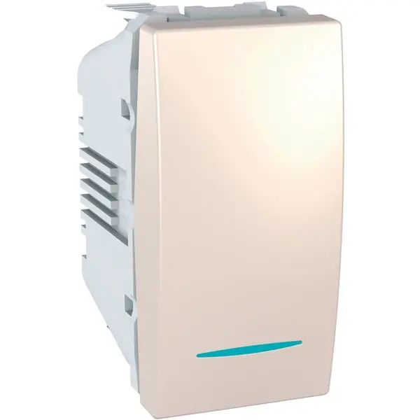 Schneider Electric - MGU3.103.25N - Unica Two-way Sw. w/Loc.Light 1m Ivory - 1
