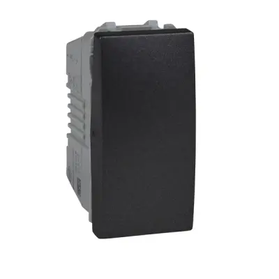Schneider Electric - MGU3.106.12 - Unica Push-button 1m Graphite - 1