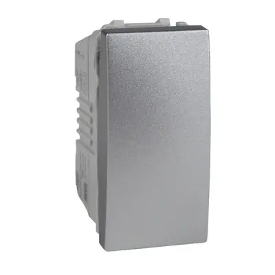 Schneider Electric - MGU3.106.30 - Unica Push-button 1m Alum - 1