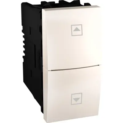 Schneider Electric - MGU3.107T.25 - Unica Blind Push-button 1m Ivory - 1